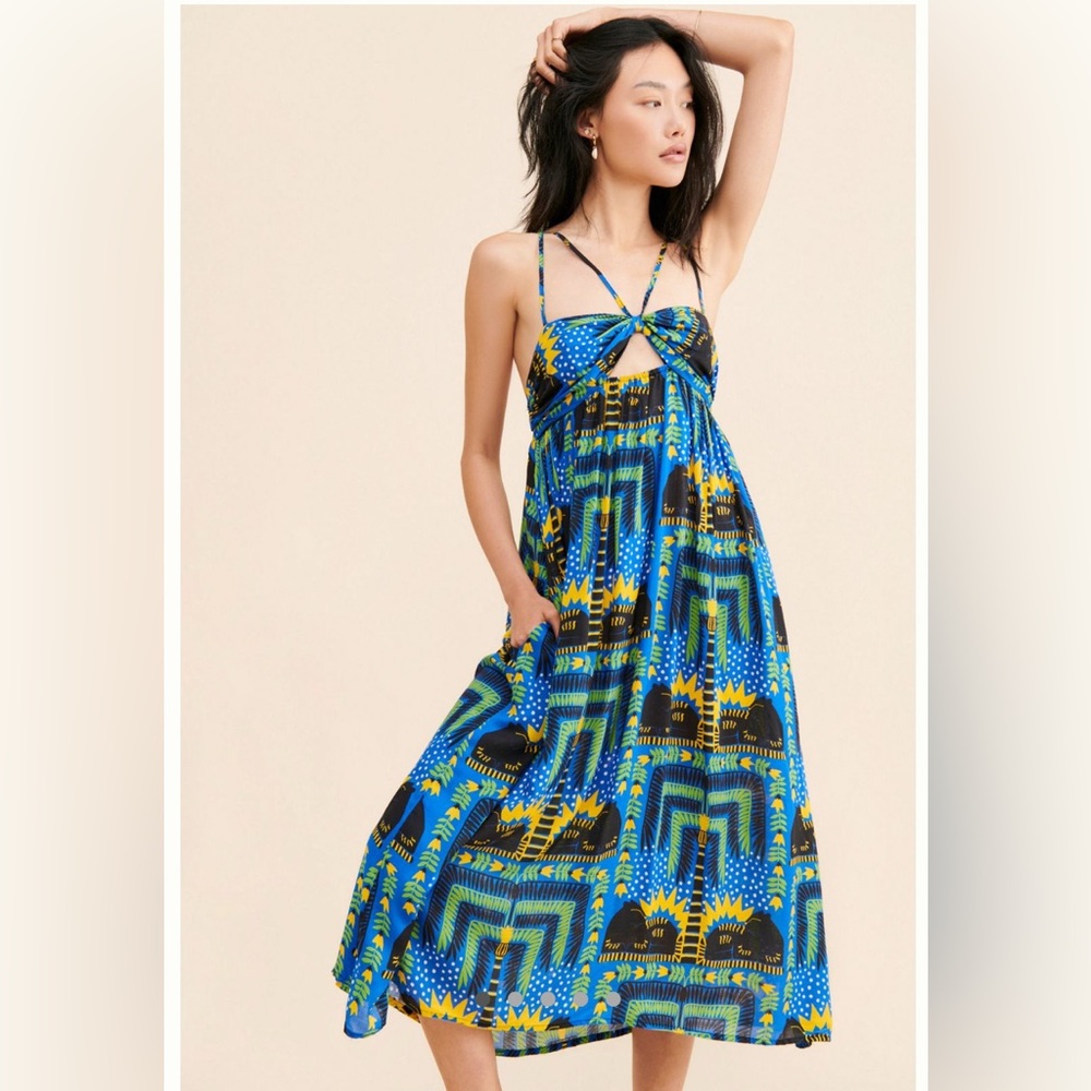 Anthropologie Joao Incerti Strappy Bandeau Maxi Dress XS